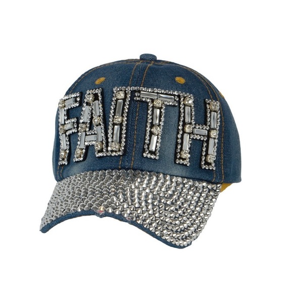 FAITH BLING BASEBALL CAP NWT - Picture 1 of 6